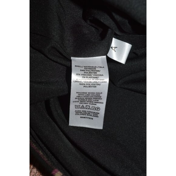 NWT Ann Taylor Plaid Shift Dress Black Red Preppy Holiday Coquette Size 10 Fall - Picture 6 of 10